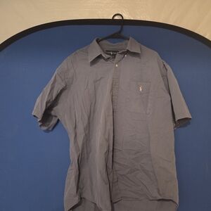 Ralph Lauren Men's Casual Blue Button Down Shirt